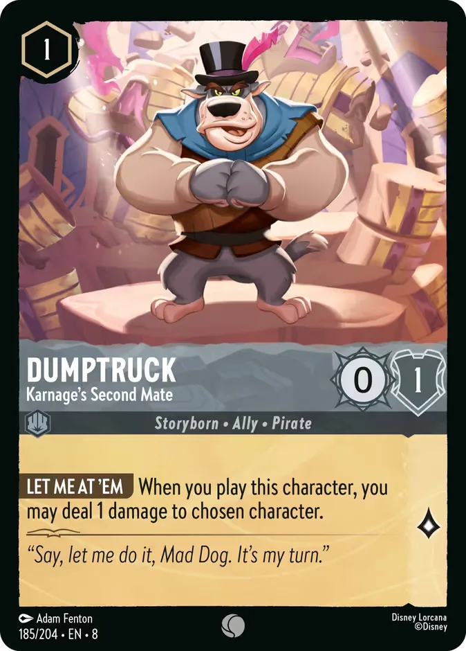 Dumptruck #185 Reign of Jafar Disney Lorcana card