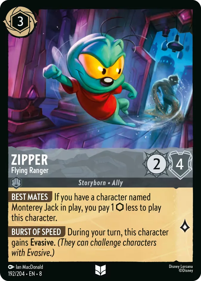 Zipper #192 Reign of Jafar Disney Lorcana card