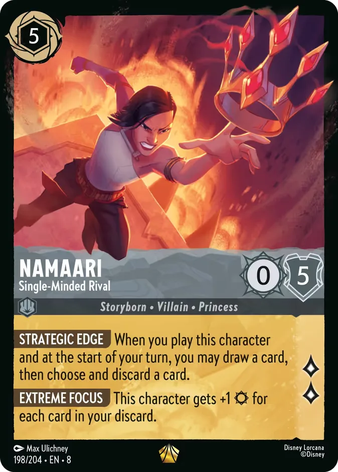 Namaari #198 Reign of Jafar Disney Lorcana card