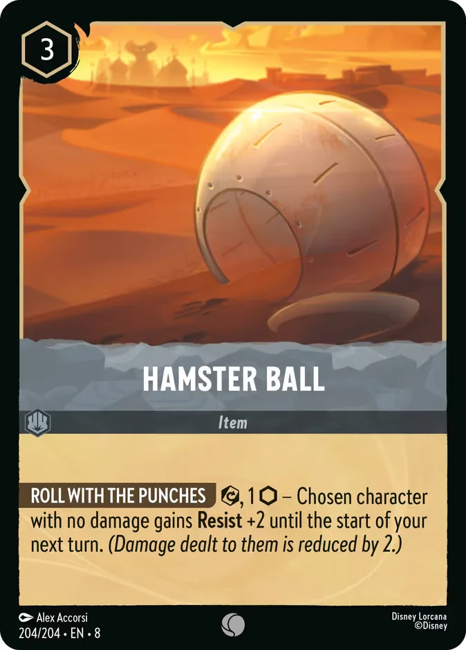 Hamster Ball #204 Reign of Jafar Disney Lorcana card