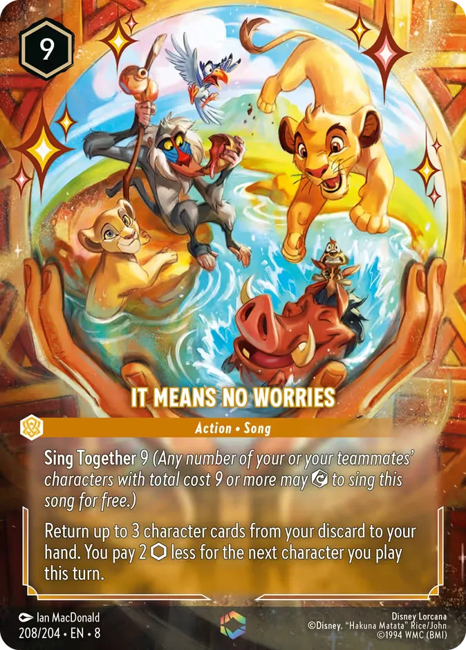 It Means No Worries #208 Reign of Jafar Disney Lorcana card