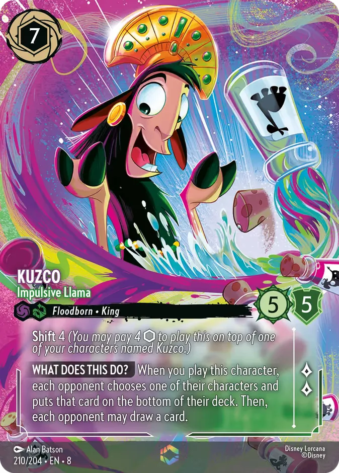 Kuzco #210 Reign of Jafar Disney Lorcana card