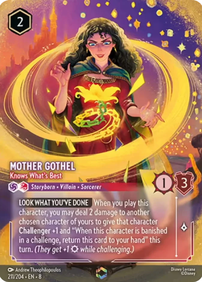 Mother Gothel #211 Reign of Jafar Disney Lorcana card