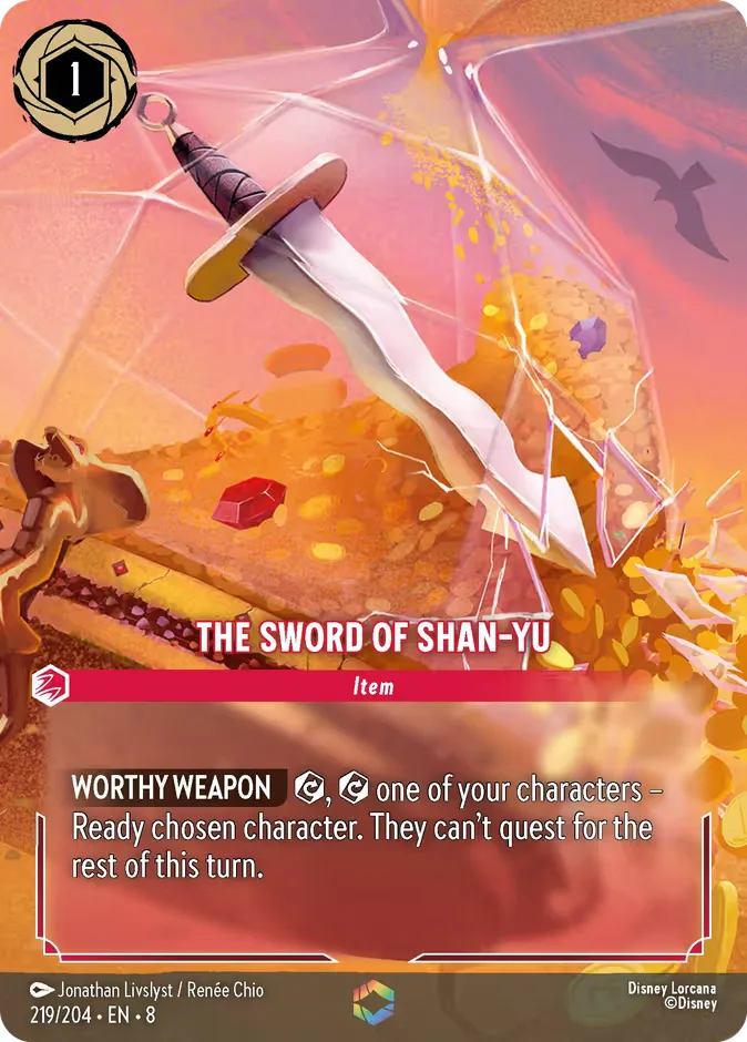 The Sword of Shan-Yu #219 Reign of Jafar Disney Lorcana card