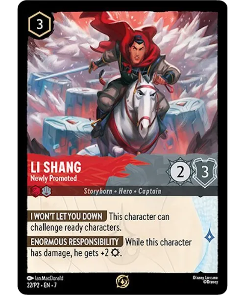 Li Shang #22 Promo Set 2 Disney Lorcana card