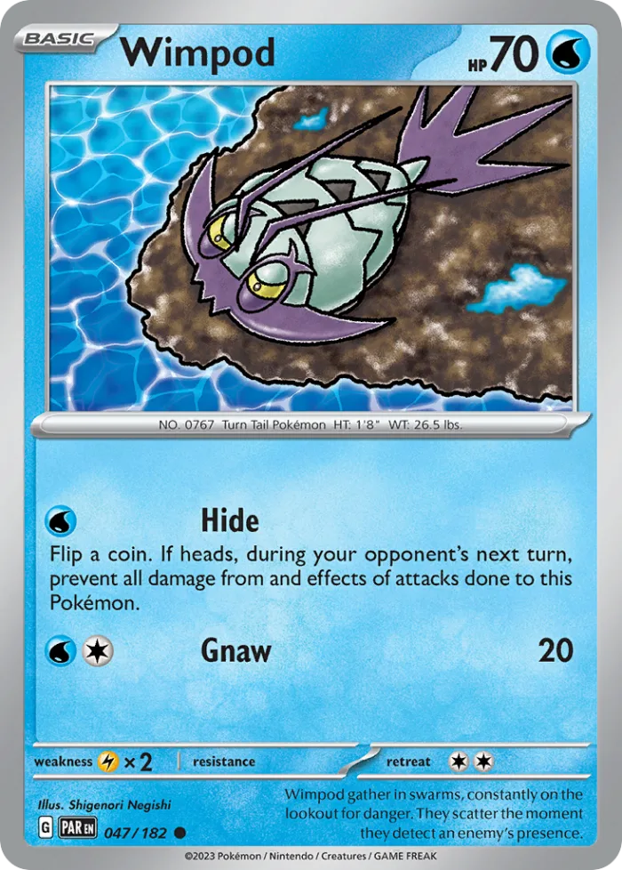 Wimpod #47 Paradox Rift Pokemon card