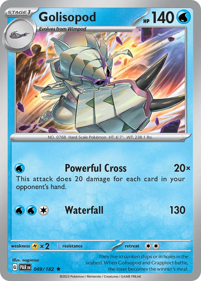 Golisopod #49 Paradox Rift Pokemon card