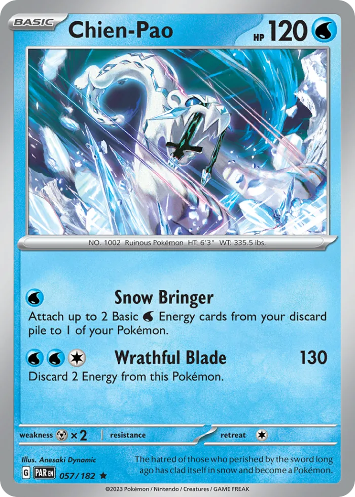 Chien-Pao #57 Paradox Rift Pokemon card
