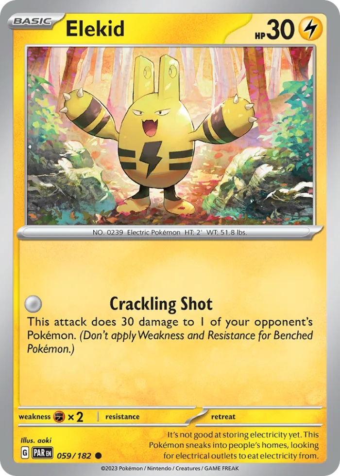Elekid #59 Paradox Rift Pokemon card