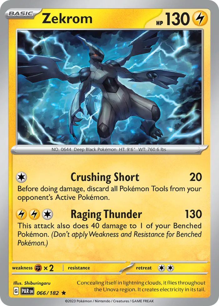 Zekrom #66 Paradox Rift Pokemon card