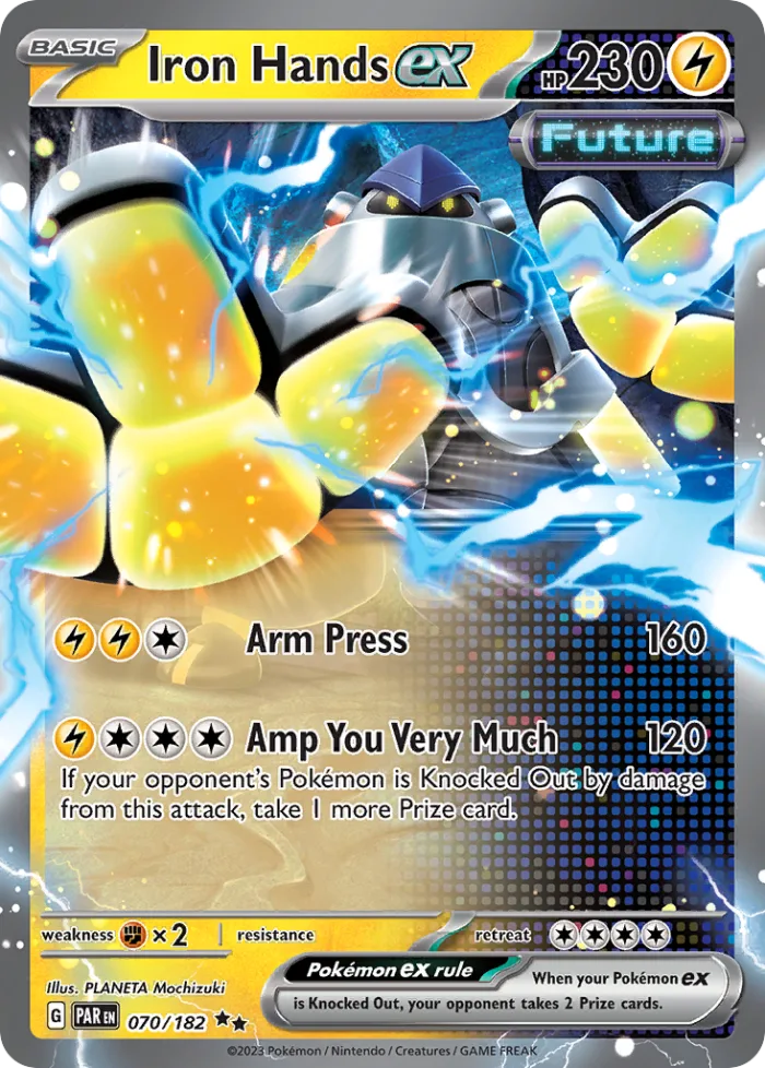 Iron Hands ex #70 Paradox Rift Pokemon card