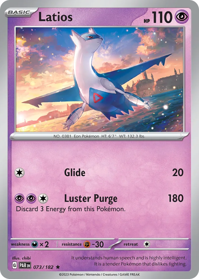 Latios #73 Paradox Rift Pokemon card