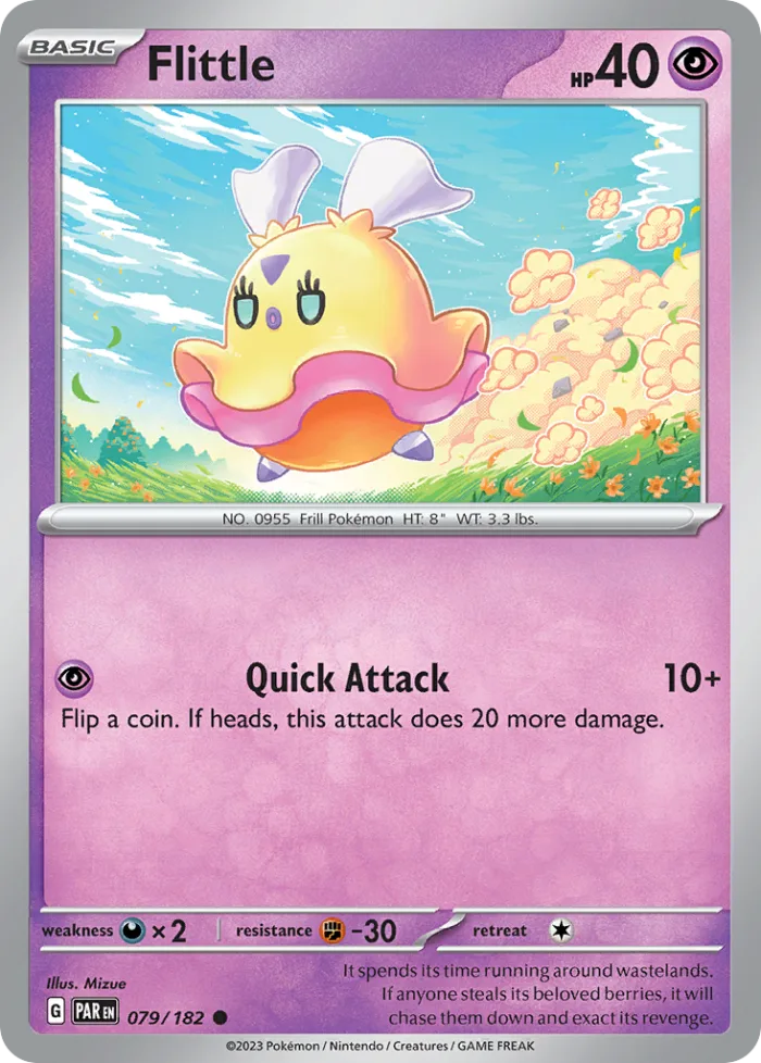 Flittle #79 Paradox Rift Pokemon card