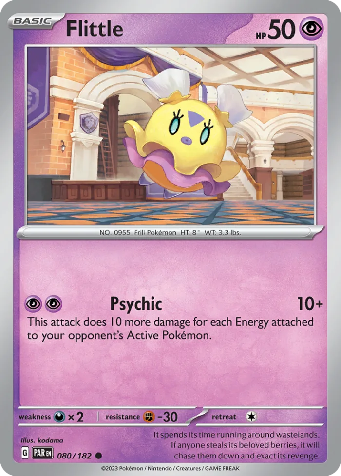 Flittle #80 Paradox Rift Pokemon card