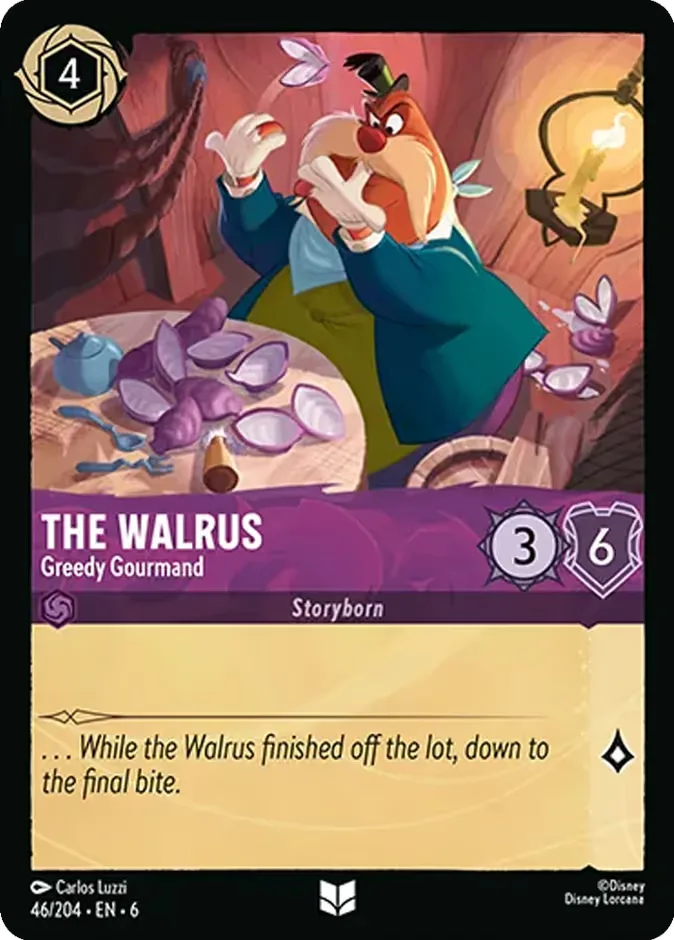 The Walrus #46 Azurite Sea Disney Lorcana card