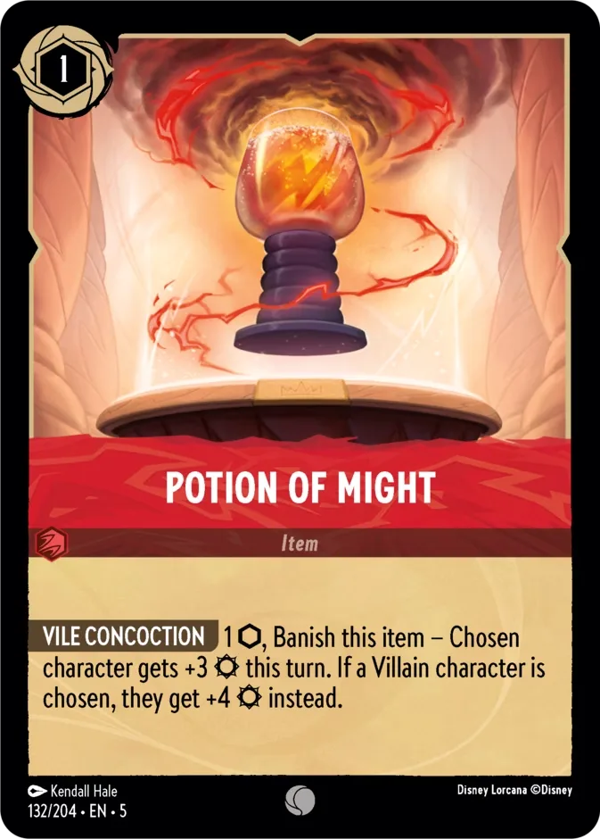 Potion of Might #132 Shimmering Skies Disney Lorcana card