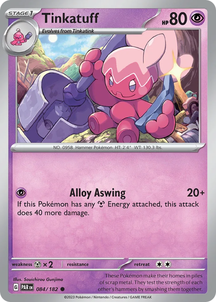 Tinkatuff #84 Paradox Rift Pokemon card