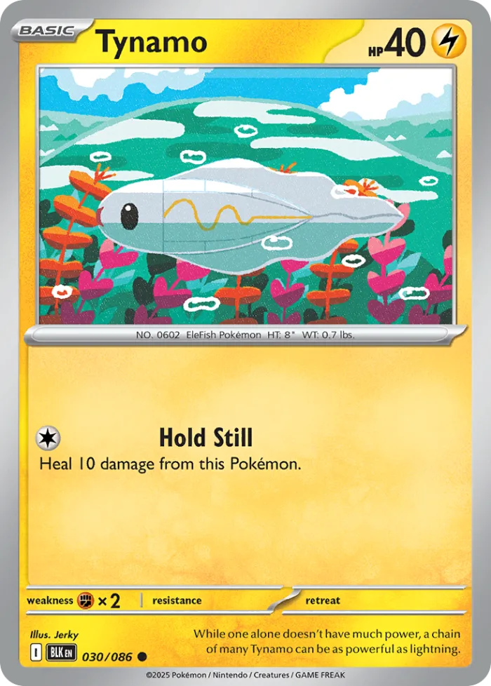 Tynamo #30 Black Bolt Pokemon card