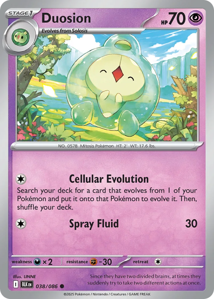 Duosion #38 Black Bolt Pokemon card