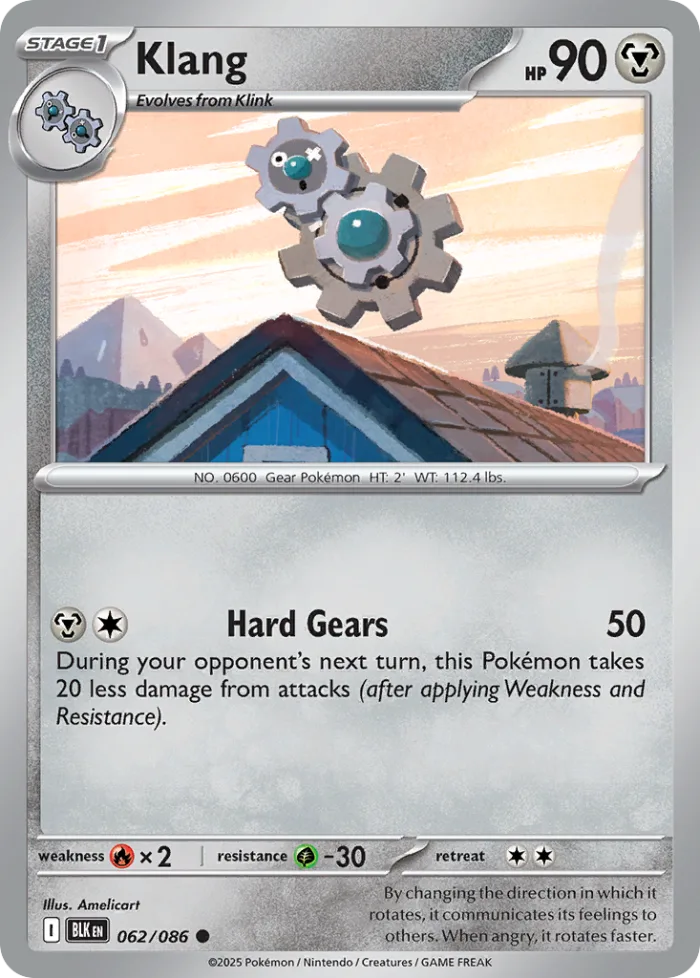 Klang #62 Black Bolt Pokemon card