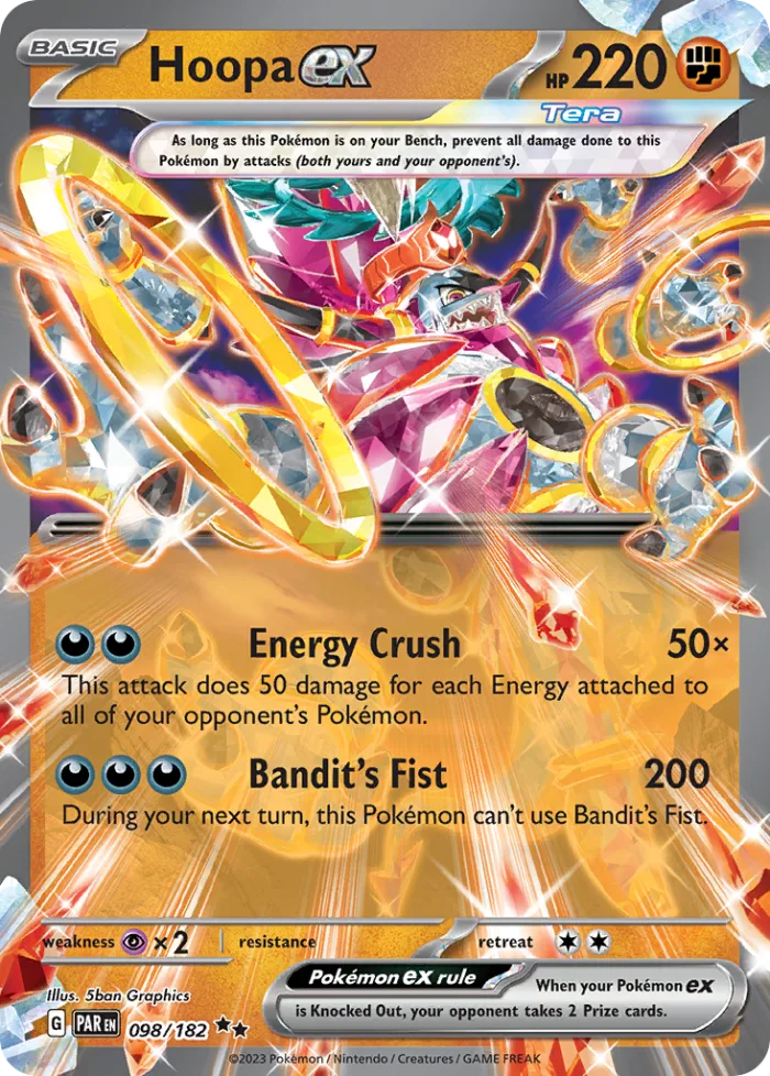 Hoopa ex #98 Paradox Rift Pokemon card