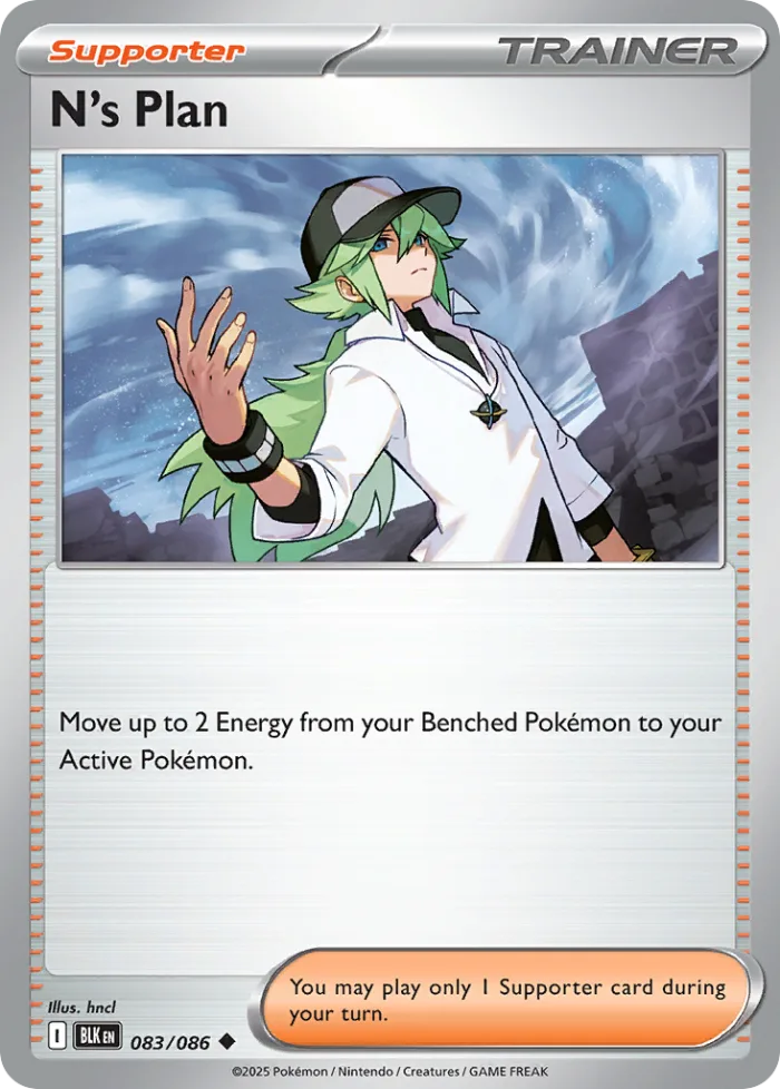 N's Plan #83 Black Bolt Pokemon card
