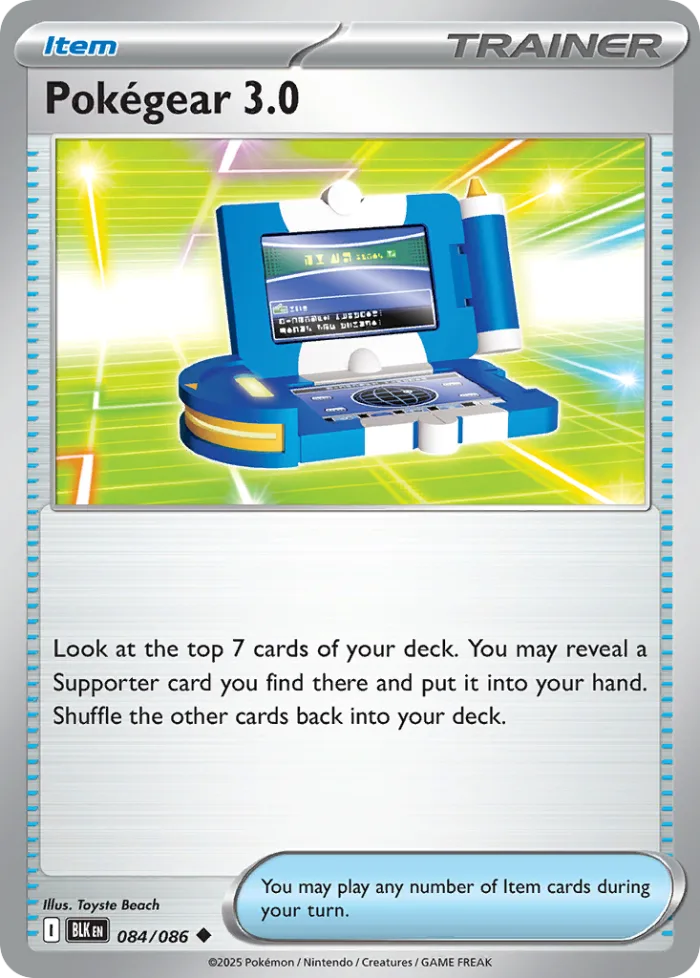 Pokégear 3.0 #84 Black Bolt Pokemon card