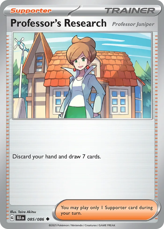 Professor's Research #85 Black Bolt Pokemon card