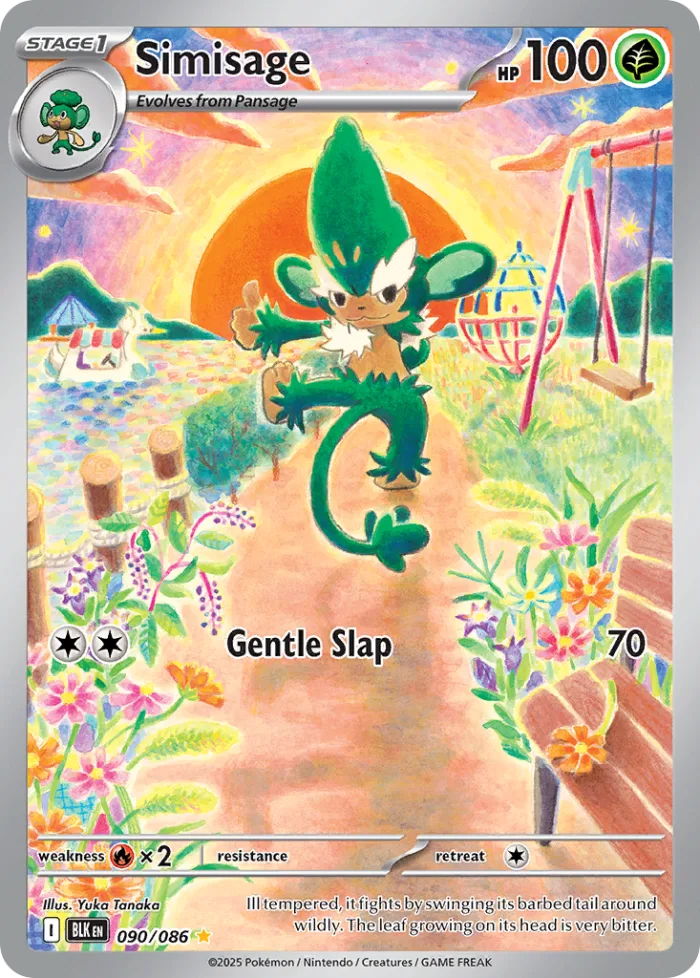 Simisage #90 Black Bolt Pokemon card