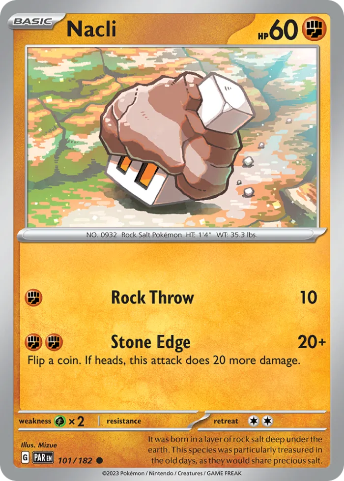 Nacli #101 Paradox Rift Pokemon card