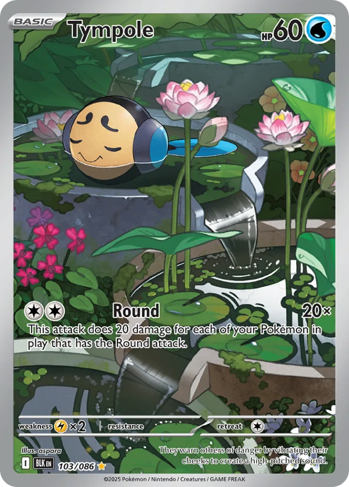 Tympole #103 Black Bolt Pokemon card
