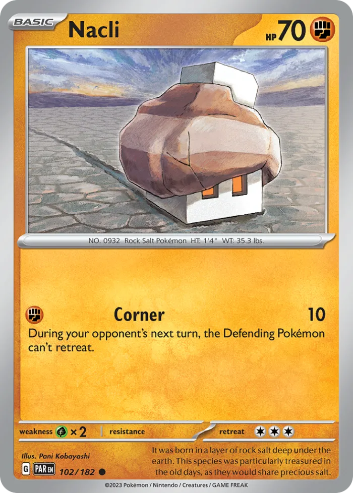 Nacli #102 Paradox Rift Pokemon card