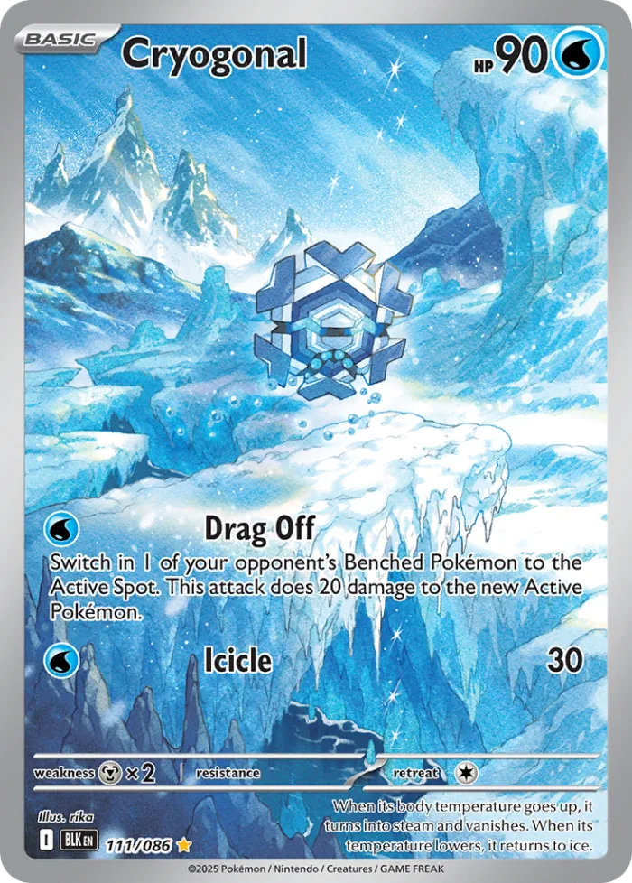 Cryogonal #111 Black Bolt Pokemon card