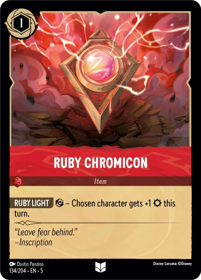 Ruby Chromicon #134 Shimmering Skies Disney Lorcana card