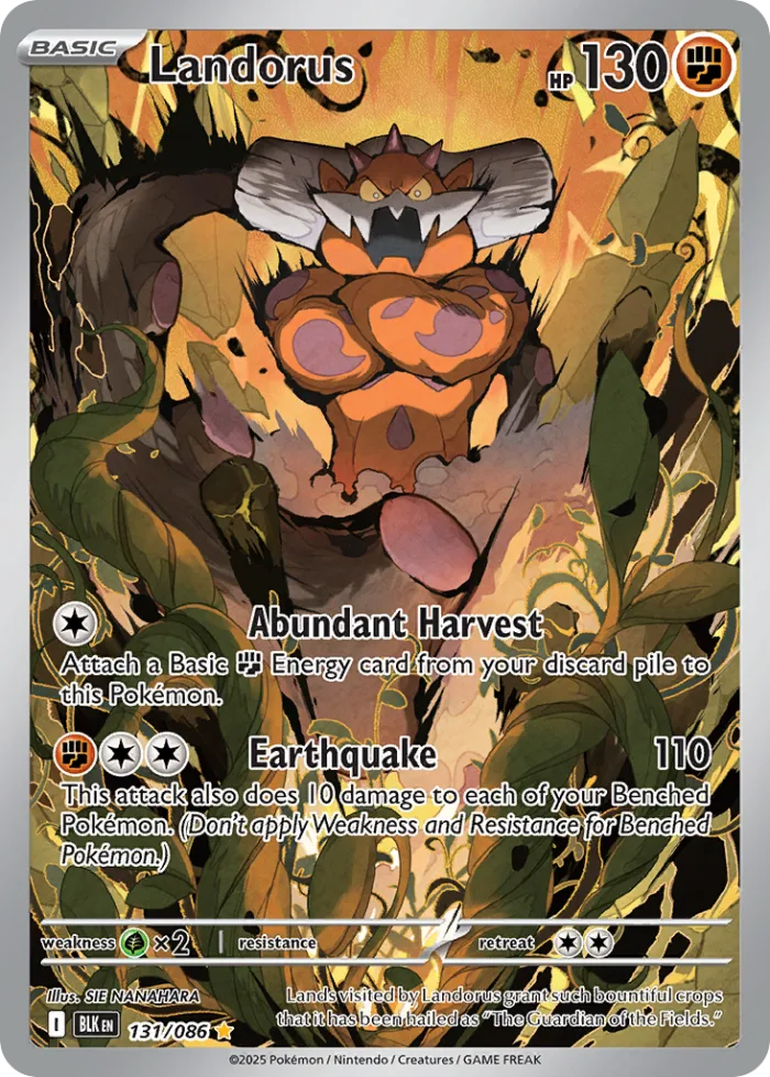 Landorus #131 Black Bolt Pokemon card