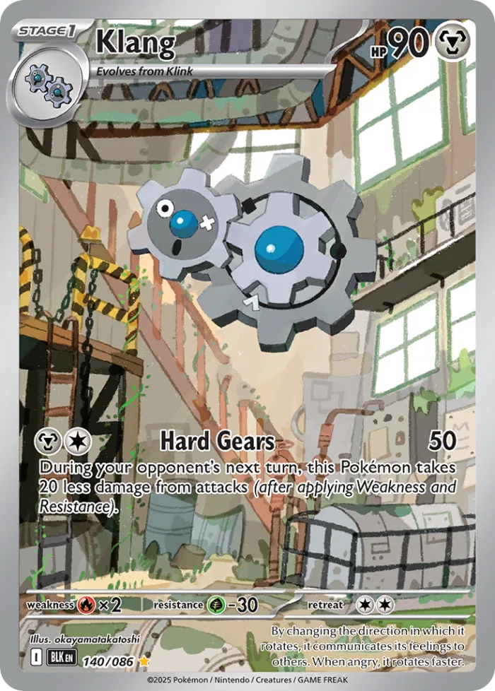 Klang #140 Black Bolt Pokemon card