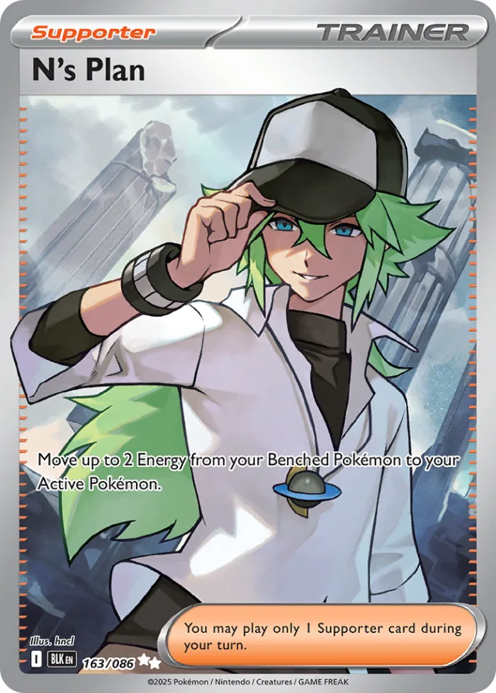 N's Plan #163 Black Bolt Pokemon card