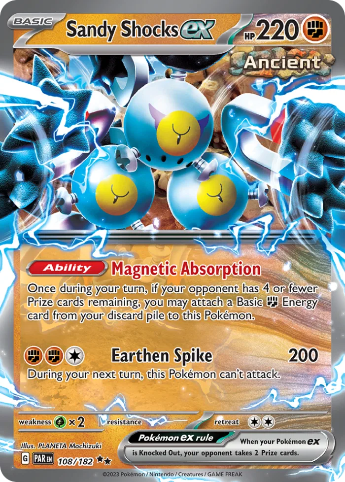 Sandy Shocks ex #108 Paradox Rift Pokemon card