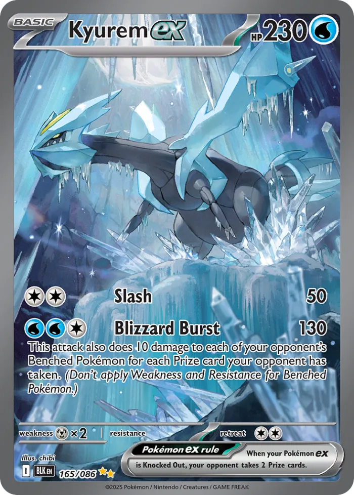 Kyurem ex #165 Black Bolt Pokemon card