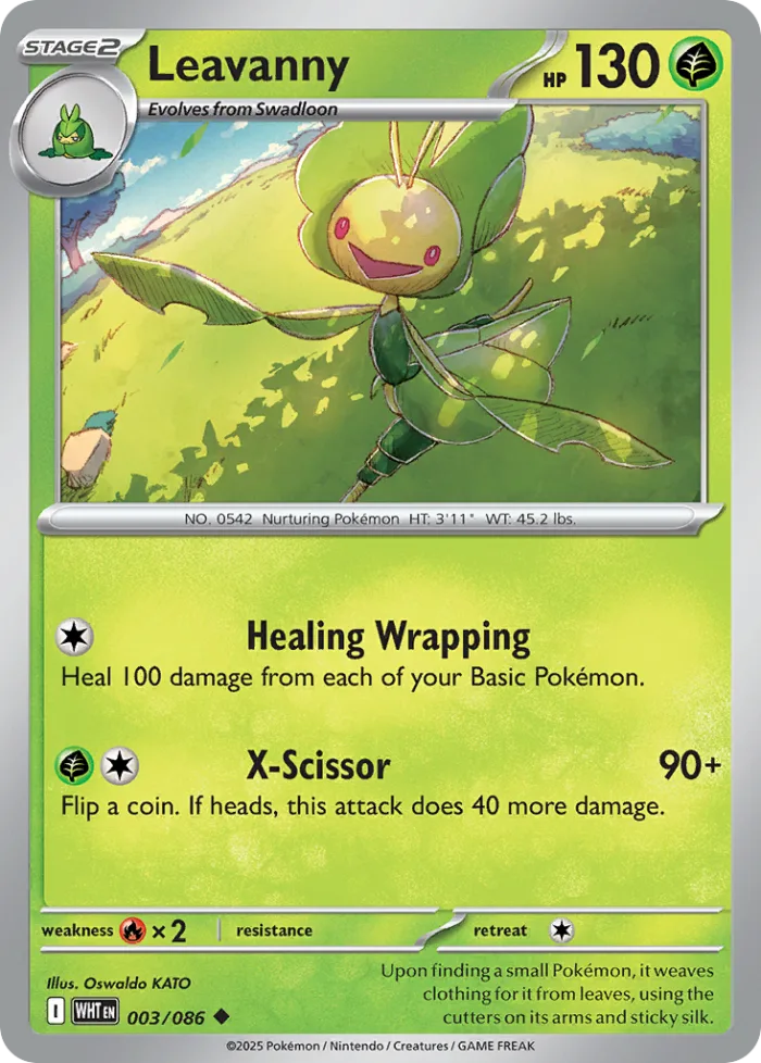 Leavanny #3 White Flare Pokemon card