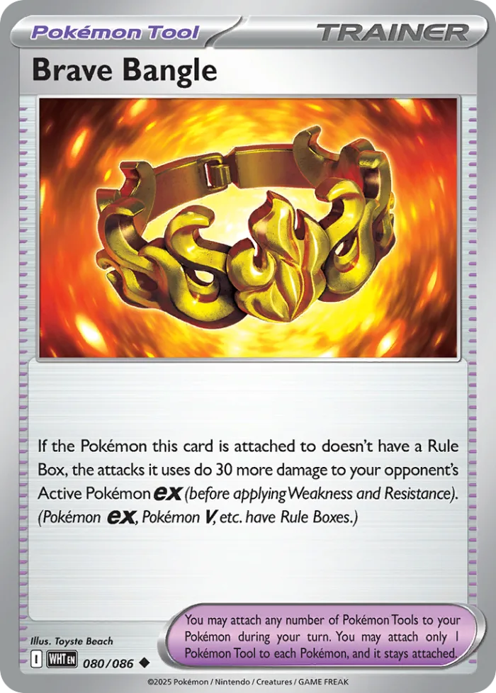 Brave Bangle #80 White Flare Pokemon card