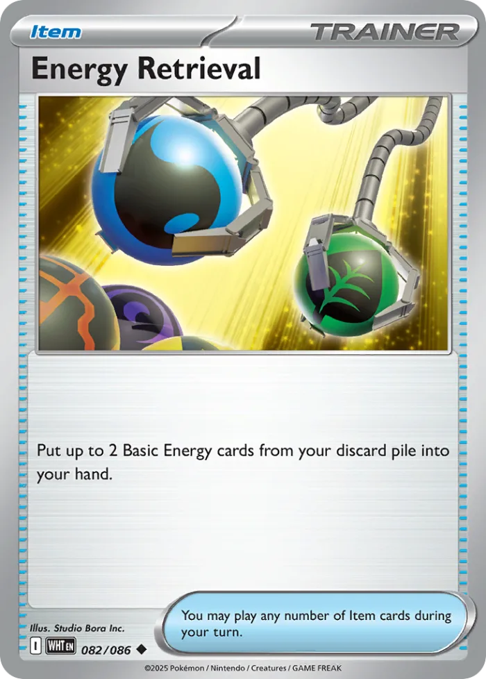 Energy Retrieval #82 White Flare Pokemon card