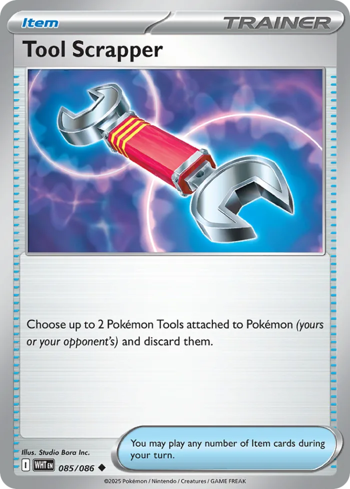 Tool Scrapper #85 White Flare Pokemon card