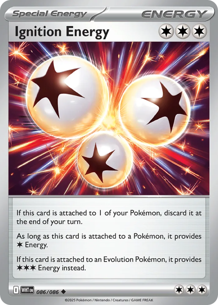 Ignition Energy #86 White Flare Pokemon card