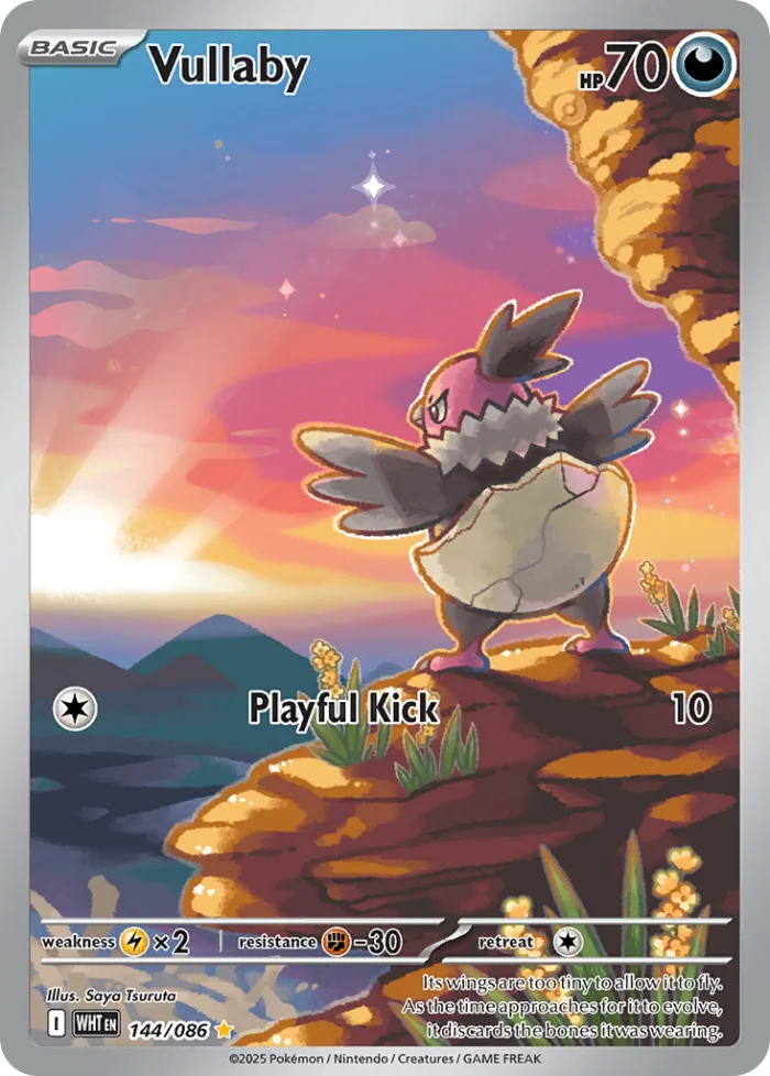 Vullaby #144 White Flare Pokemon card