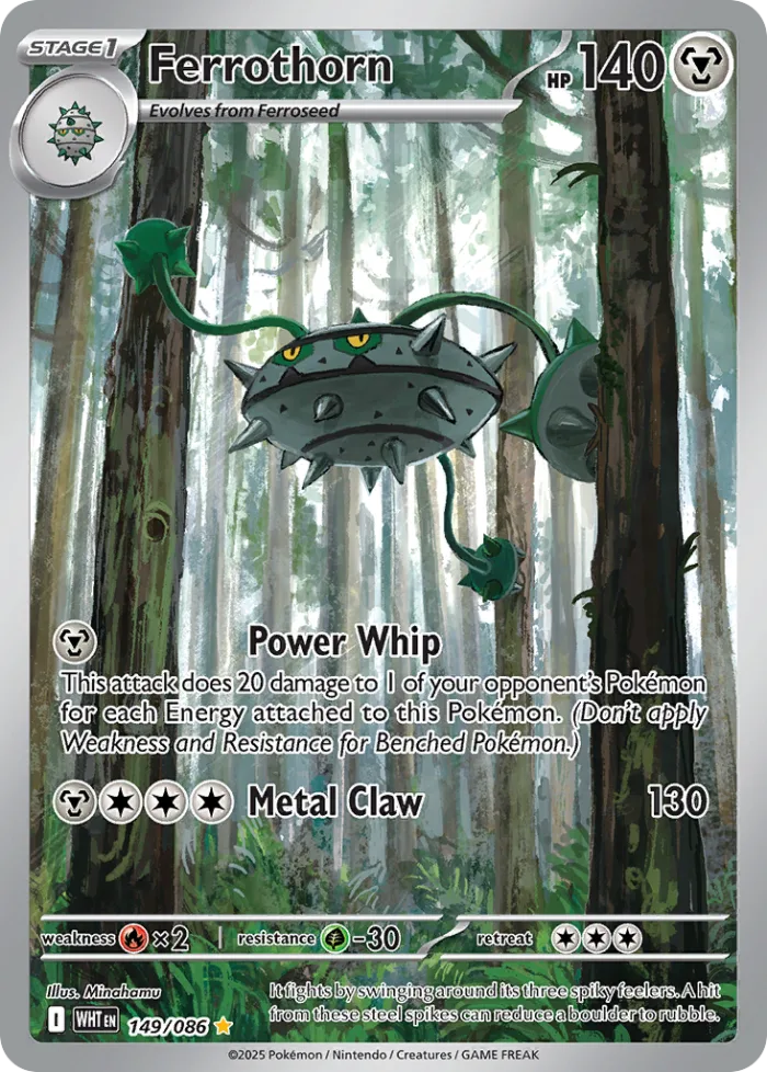 Ferrothorn #149 White Flare Pokemon card