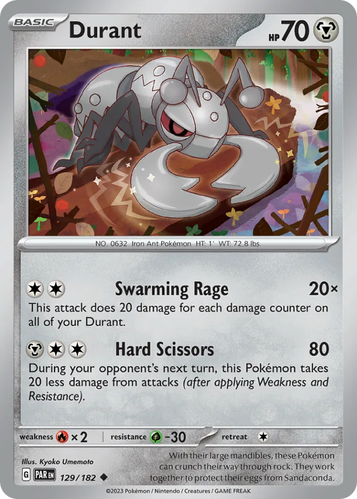 Durant #129 Paradox Rift Pokemon card