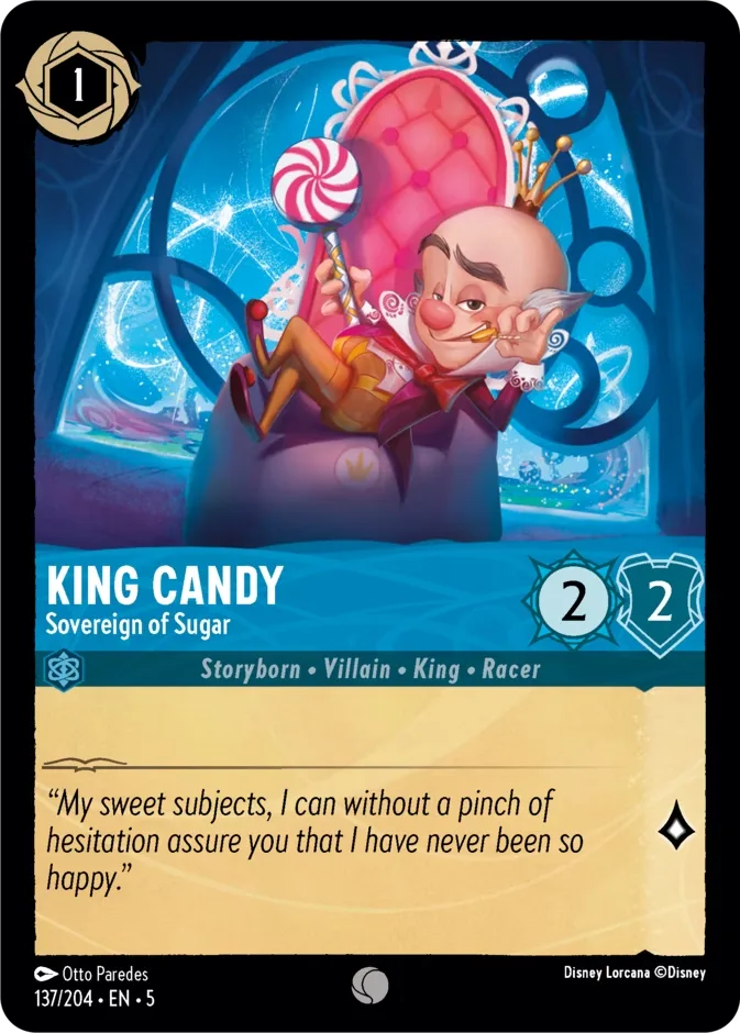 King Candy #137 Shimmering Skies Disney Lorcana card