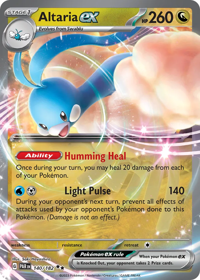 Altaria ex #140 Paradox Rift Pokemon card