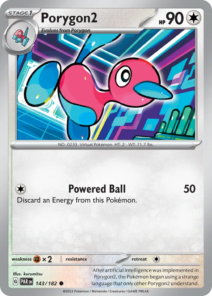 Porygon2 #143 Paradox Rift Pokemon card
